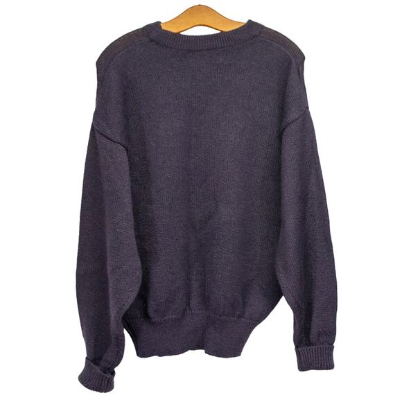 Men's Vintage 80's BUGLE BOY Blue Long Sleeve Sweater - Picture 2 of 4